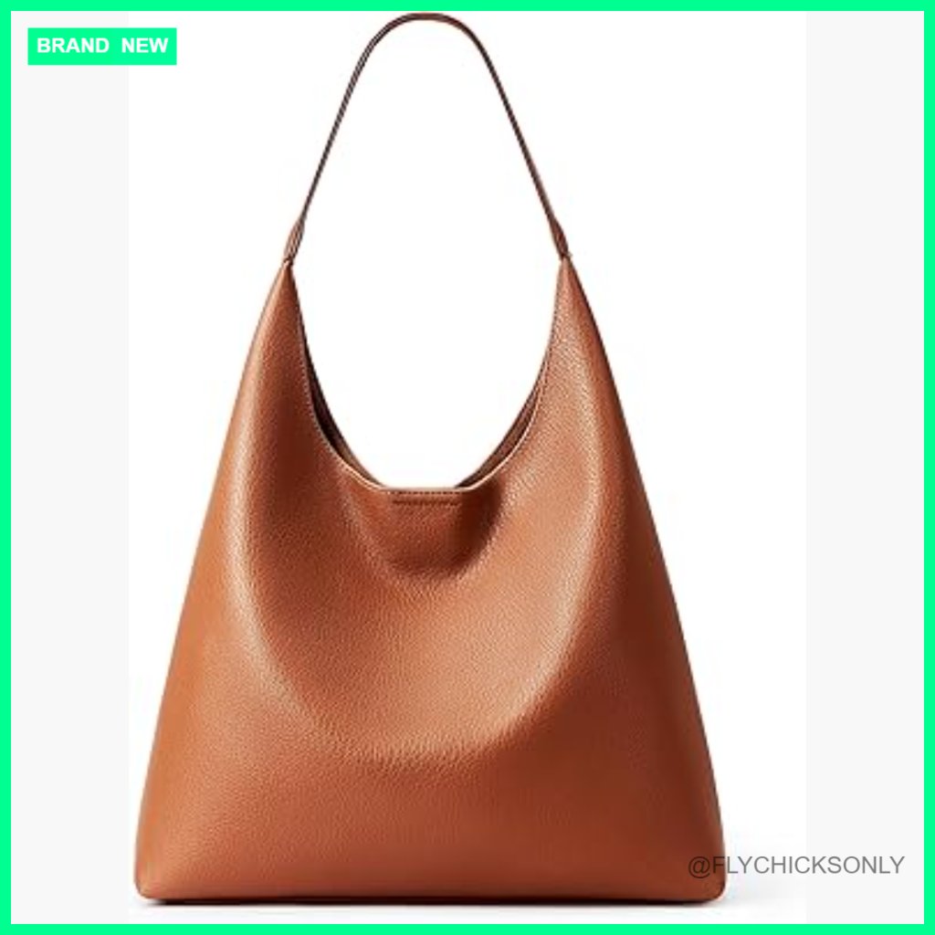 Slouchy Hobo Tote Vegan Leather Suede Shoulder Bag Casual Travel Purse